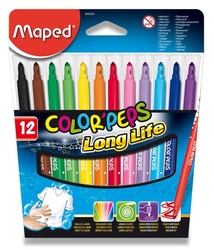 Dětské fixy Maped Color'Peps Long Life - 12 barev