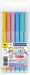 Dětské fixy Centropen Colour World  Pastel 7550 sada 6 ks