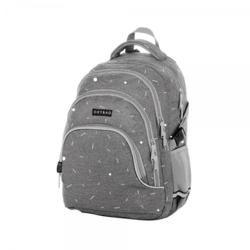 Studentský batoh Karton P+P - OXY SCOOLER Grey geometric