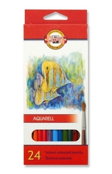 Pastelky 3718  akvarelové RYBY - 24 barev