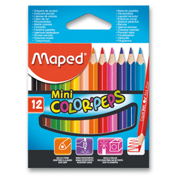 Pastelky Maped Color´Peps Mini, 12 barev