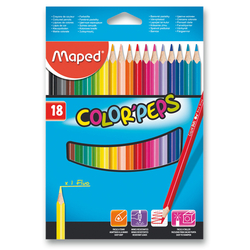 Pastelky Maped Color´Peps, 18 barev