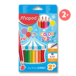 Pastelky Maped Color´Peps Jumbo, 12 barev