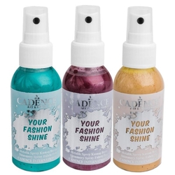 Perleťové barvy na textil Cadence Your Fashion Shine - 100 ml, výběr barev