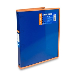 4kroužkový pořadač FolderMate Pop Gear Plus - A4, výběr barev,Barva Modrý