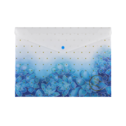 Spisovka s drukem A5 Karton P+P mix motivů, Barva Modré květy
