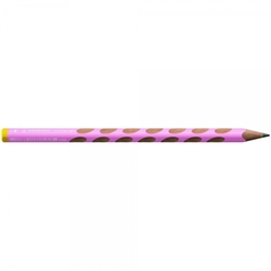 Obyčejná tužka trojhranná silná STABILO EASYgraph HB L, Barva pastelově růžové