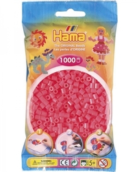 Zažehlovací korálky Hama 1000 ks - jednotlivé barvy, Barva neonově červené