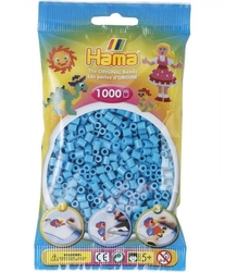 Zažehlovací korálky Hama 1000 ks - jednotlivé barvy,Barva azurově modré