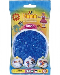 Zažehlovací korálky Hama 1000 ks - jednotlivé barvy, Barva průhledné modré