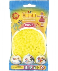 Zažehlovací korálky Hama 1000 ks - jednotlivé barvy, Barva neonově žluté