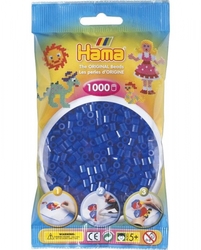 Zažehlovací korálky Hama 1000 ks - jednotlivé barvy, Barva neonově modré