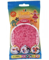 Zažehlovací korálky Hama 1000 ks - jednotlivé barvy,Barva průhledné růžové