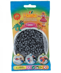 Zažehlovací korálky Hama 1000 ks - jednotlivé barvy,Barva tmavě šedé