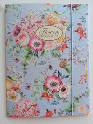 3chlopňové desky Pigna Nature Flowers - A4, mix motivů, Motiv Šípky na fialovém podkladu