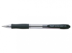 Propiska Pilot Super Grip 0,7 mm - mix barev, Barva Černá