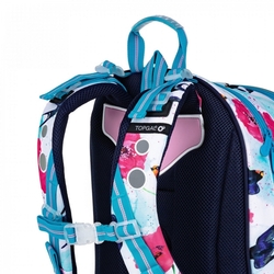 Školní batoh pro holky Topgal LYNN 22008 - vlaštovky a máky