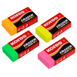 Guma na gumování  Kores KE-30 -  neon - mix barev