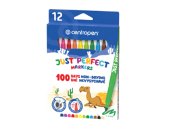 Dětské fixy Centropen PERFECT nevysychavé 2510/12ks