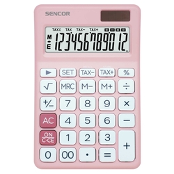 Stolní kalkulačka Sencor SEC 381/12 Tax Pink 