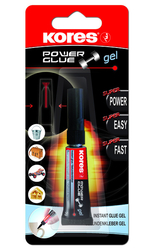 Vteřinové lepidlo Kores - Power Glue Gel 3 g - blister