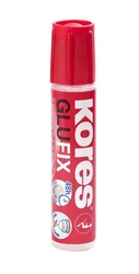Tekuté transparentní lepidlo Kores - Glufix tyčinka 50 ml, s ventilkem, zabraňuje vytékání