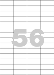 Univerzální samolepicí etikety Spoko 52,5 x 21,2, 56 etiket na A4, 5600 etiket v balení, ostré rohy