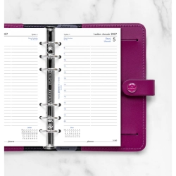 Náhradní náplň do Diáře Filofax 2027 - A6 osobní, týden na dvě strany