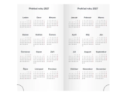 Týdenní kapesní diář 2026 MFP Lamino - listy