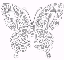Šablona na pískový obrázek - motýl