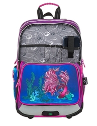 Školní batoh pro prvňáčky Bagmaster podmořský svět Galaxy 9 C - 3 dílný set