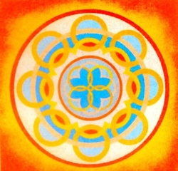 Šablona na pískový obrázek - mandala M70