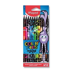 Pastelky Maped Color´Peps Monster, 12 barev