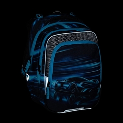 Školní batoh pro holky Bagmaster Beta 25 B - auto