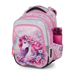 Školní batoh pro holky Bagmaster Beta 26 B - Jednorožec - malý set 