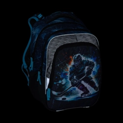 Školní batoh pro holky Bagmaster Beta 26 D - Hokej - malý set 