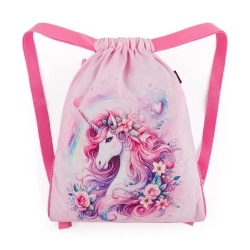 Školní batoh pro holky Bagmaster Beta 26 B - Jednorožec - malý set 