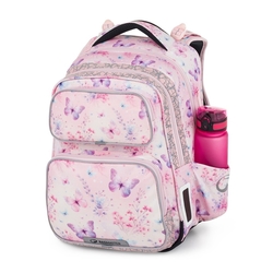 Školní batoh pro holky  Bagmaster Dopi 25 A - motýlci - malý set
