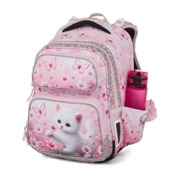 Školní batoh pro holky  Bagmaster Dopi 26 A - kočka