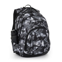 Studentský batoh Bagmaster Lincoln 26 A - černo-bílý