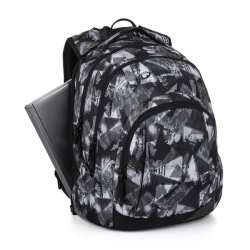 Studentský batoh Bagmaster Lincoln 26 A - černo-bílý