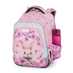 Školní batoh pro holky Bagmaster Lumi 25 A - králíček - malý set