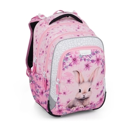 Školní batoh pro holky Bagmaster Lumi 25 A - králíček - malý set