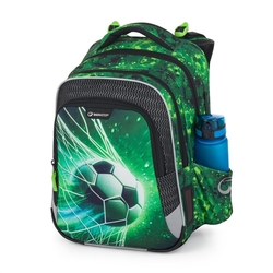 Školní batoh pro kluky Bagmaster Lumi 25 B - fotbal - malý set