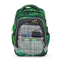 Školní batoh pro kluky Bagmaster Lumi 25 B - dinosaurus - kopie