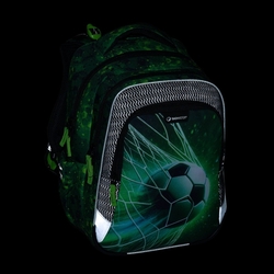 Školní batoh pro kluky Bagmaster Lumi 25 B - fotbal - malý set