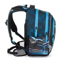 Školní batoh pro kluky Bagmaster Lumi 26 C - auto