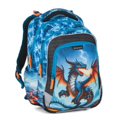 Školní batoh pro kluky Bagmaster Lumi 26 D - drak - malý set  