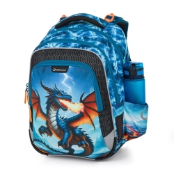 Školní batoh pro kluky Bagmaster Lumi 26 D - drak - malý set  