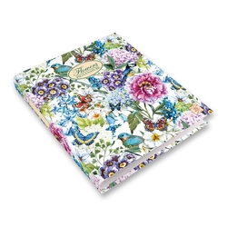 4kroužkový pořadač Pigna Nature Flowers, A5, kroužek průměr 30 mm, mix motivů,Motiv Luční kvítí